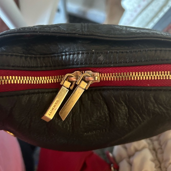 HAMMITT Daniel  Leather Bag with Gold Accents preowned condition final sale - Picture 3 of 13